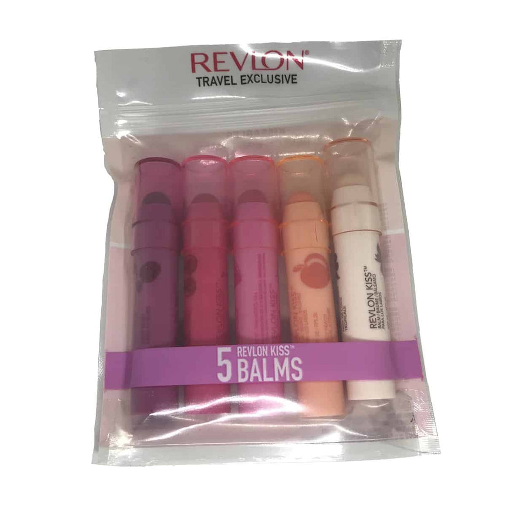 Set balsam de buze Revlon Kiss KISSABLES, 5 buc, diferite arome