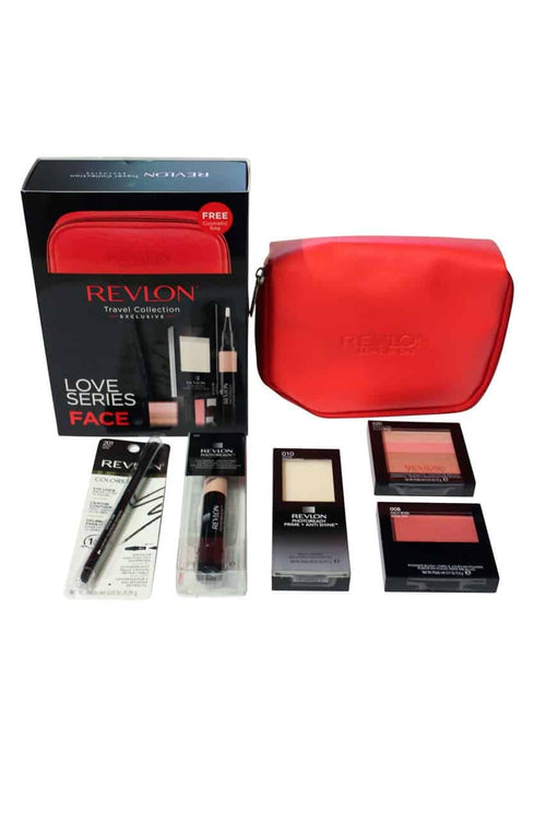 Revlon Travel Collection Exclusive makeup gift set, Love Series Face, cosmetic gift bag