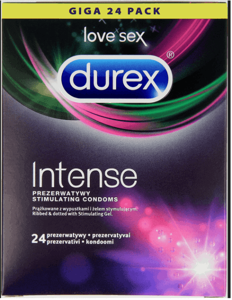 Prezervative Durex Intense Orgasmic, 24 bucati