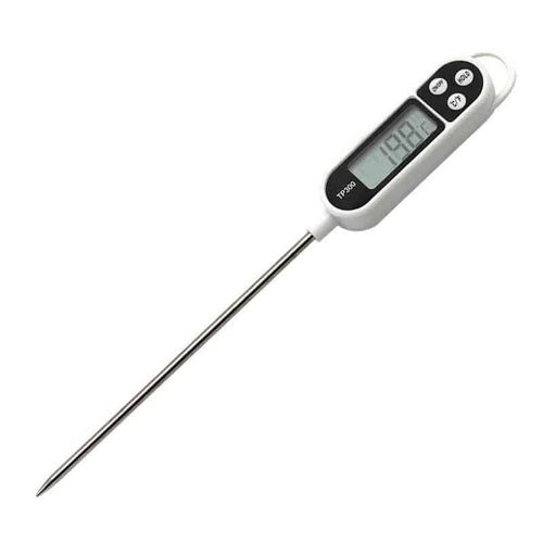 Edman digital food probe thermometer, LCD display, 3 buttons and auto shut-off, measuring range -50°C to +300°C