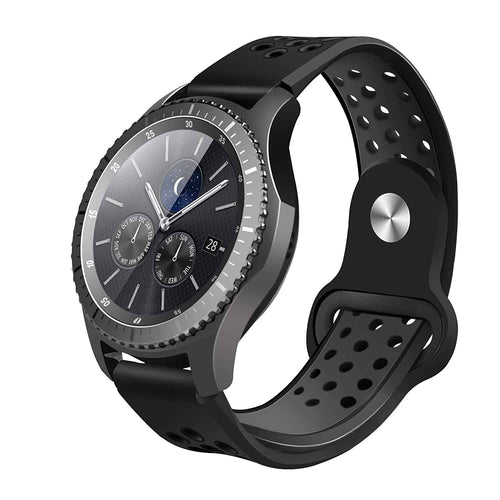 Edman sport silicone strap compatible with Samsung Gear S3, quick release pins, 22mm