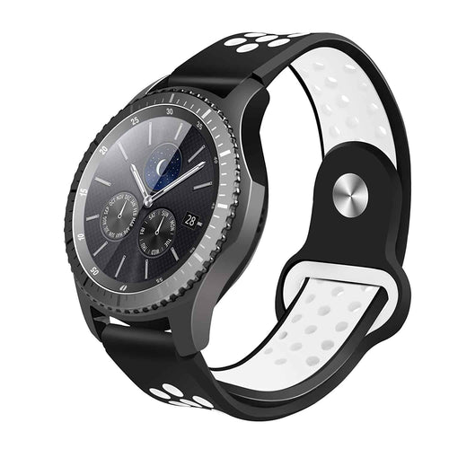 Edman sport silicone strap compatible with Samsung Gear S3, quick release pins, 22mm