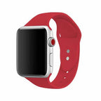 Curea silicon Edman compatibila Apple Watch 3, 42mm, Rosu