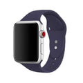 Curea silicon Edman compatibila Apple Watch 3, 42mm, Albastru Midnight