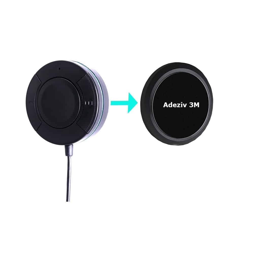 Adaptor Car Kit Bluetooth auxiliar Edman BK02, AUX pe boxele masinii, alimentare USB 2.0