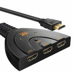 Adaptor HDMI 4k Edman cu 3 porturi, Switch Splitter, negru