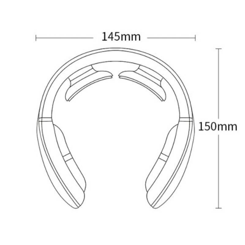 Aparat masaj cervical cu impulsuri electromagnetice, cu incalzire, portabil, 3 moduri de masaj, 15 nivele de intensitate, USB, telecomanda, Edman, Alb