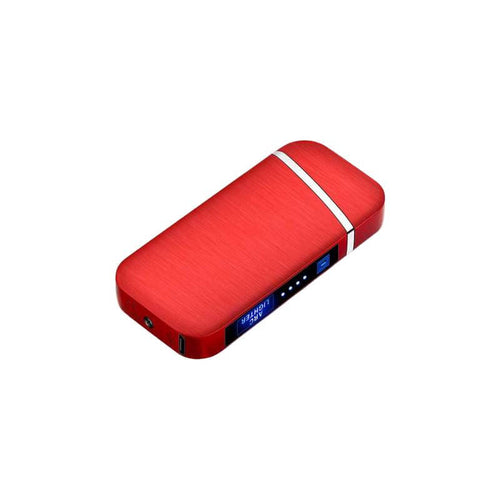 Bricheta electrica Edman PX3 antivant, incarcare USB, finisaj mat, Rosu