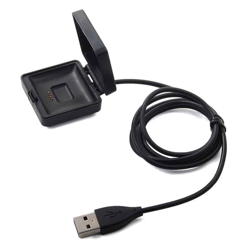 Edman charging cable / charging dock for Fitbit Blaze, Black