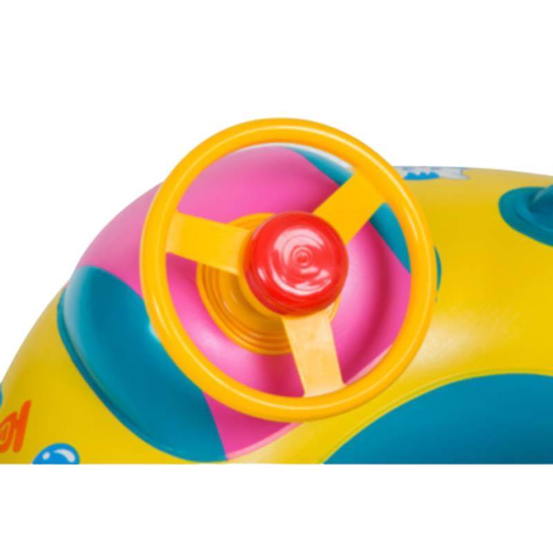 Colac gonflabil Edman Summer sea, cu volan, acoperis si suport pentru copii tip Yacht