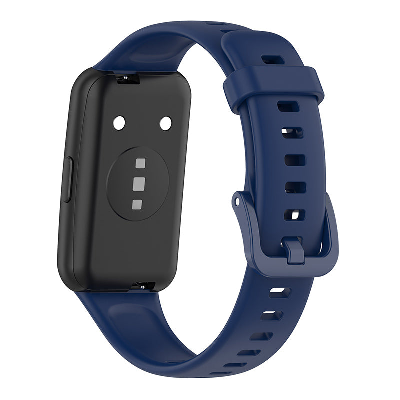Curea Bratara Edman pentru Huawei Honor Band 7, siliconica, Albastru