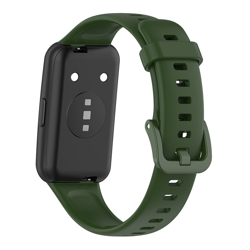 Curea-Bratara-Edman-pentru-Huawei-Honor-Band-7-siliconica-Verde-galerie