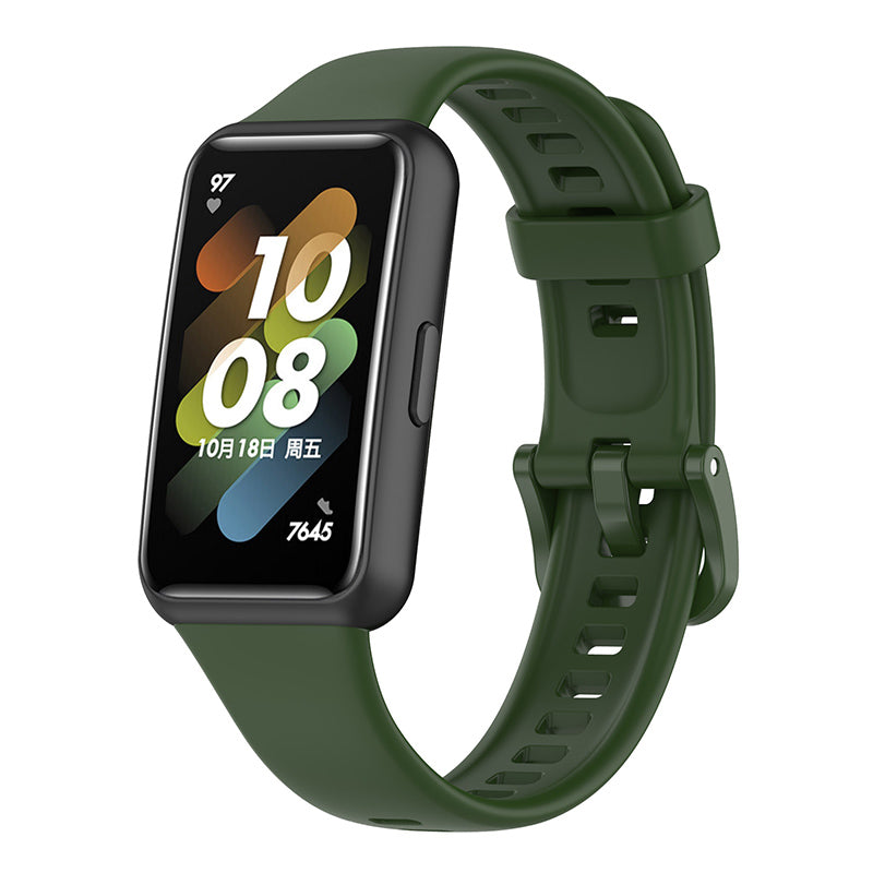Curea-Bratara-Edman-pentru-Huawei-Honor-Band-7-siliconica-Verde-imagine-produs