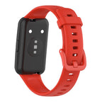 Curea Bratara Edman pentru Huawei Honor Band 7, siliconica, Rosu