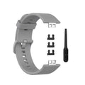 Curea Bratara Edman pentru Huawei Watch Fit, siliconica, Gri