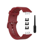 Curea Bratara Edman pentru Huawei Watch Fit, siliconica, Visiniu