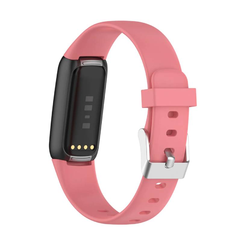 Curea Bratara siliconica Edman pentru Fitbit Luxe, marimea S, Roz