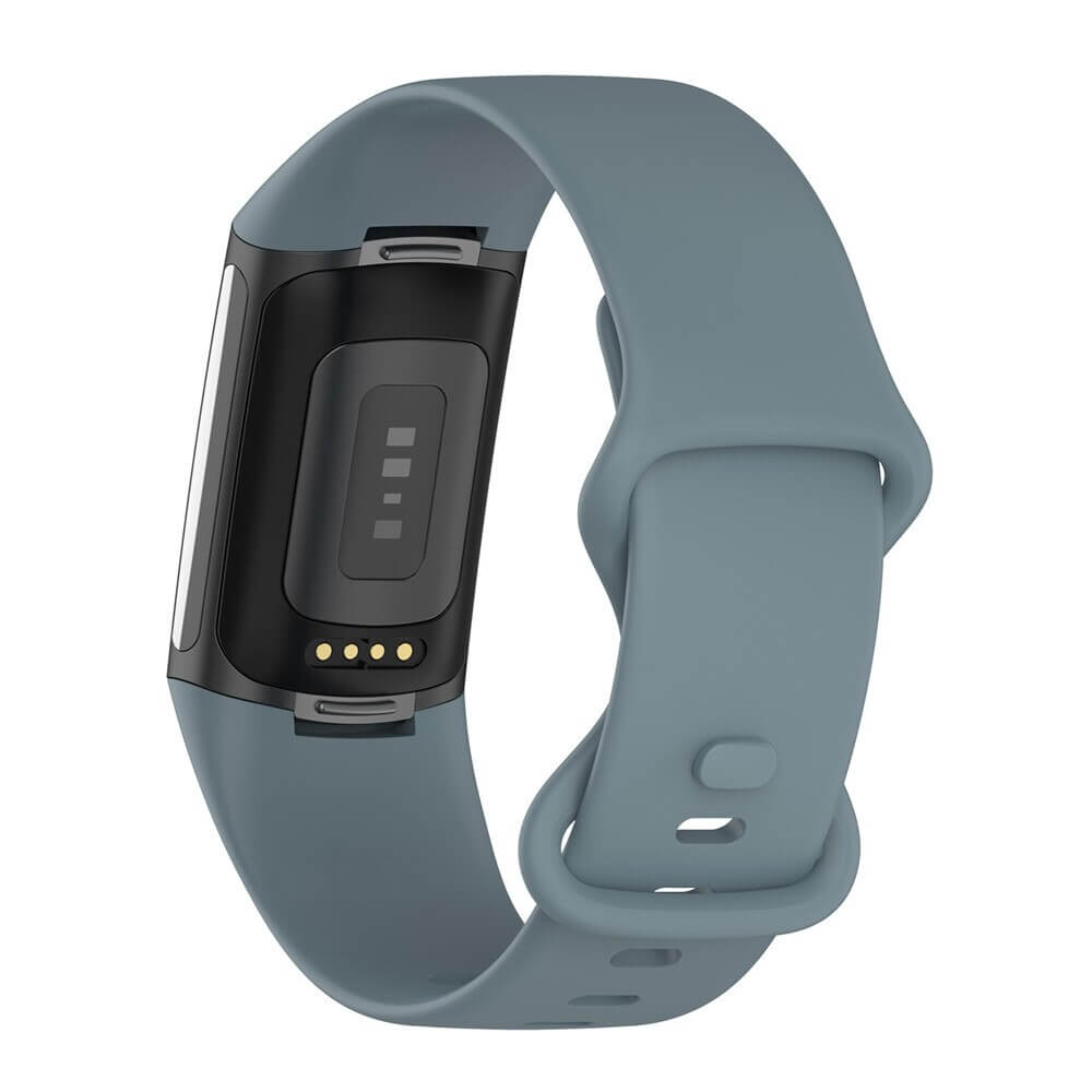 Bratara siliconica Edman pentru Fitbit Charge 5/6, marimea S, Albastru
