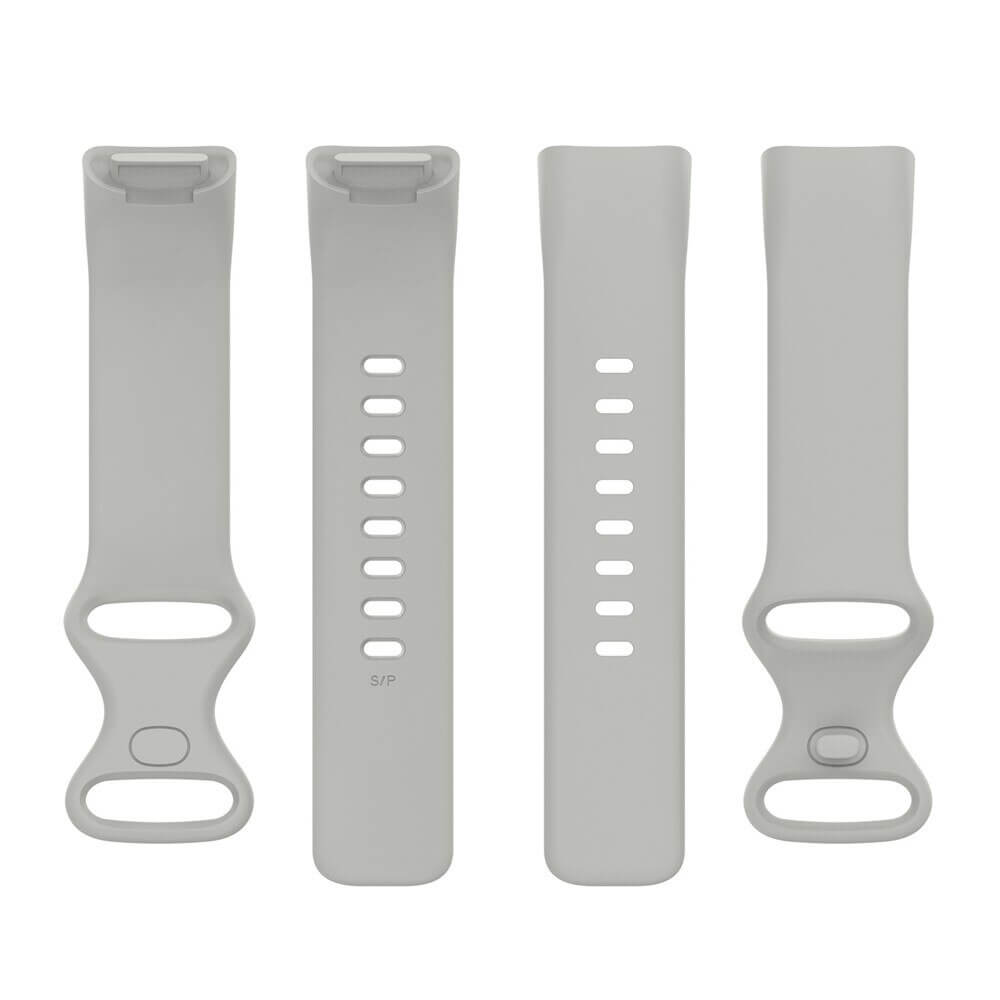 Bratara siliconica Edman pentru Fitbit Charge 5/6, marimea S, Gri