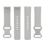 Bratara siliconica Edman pentru Fitbit Charge 5/6, marimea S, Gri