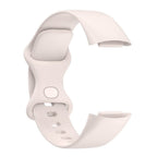 Bratara siliconica Edman pentru Fitbit Charge 5/6, marimea S, Lunar White