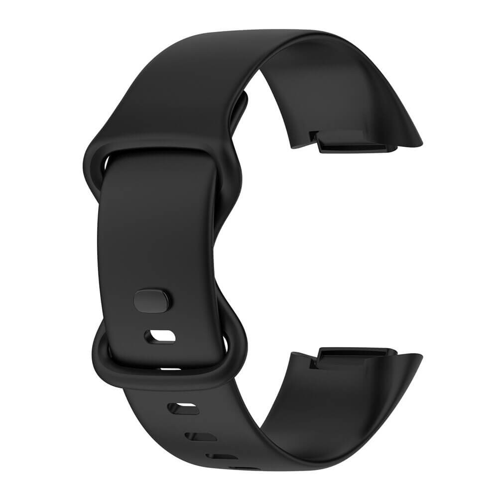 Bratara siliconica Edman pentru Fitbit Charge 5/6, marimea S, Negru