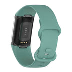 Bratara siliconica Edman pentru Fitbit Charge 5/6, marimea S, Verde
