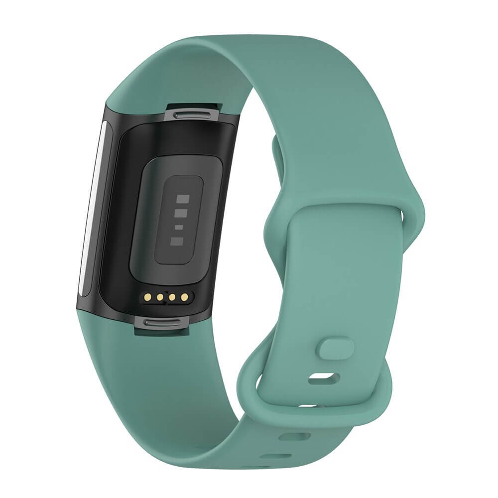 Bratara siliconica Edman pentru Fitbit Charge 5/6, marimea S, Verde