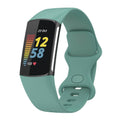 Bratara siliconica Edman pentru Fitbit Charge 5/6, marimea S, Verde