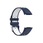 Curea Bratara sport Edman pentru Fitbit Charge 5/6, Albastru/Alb