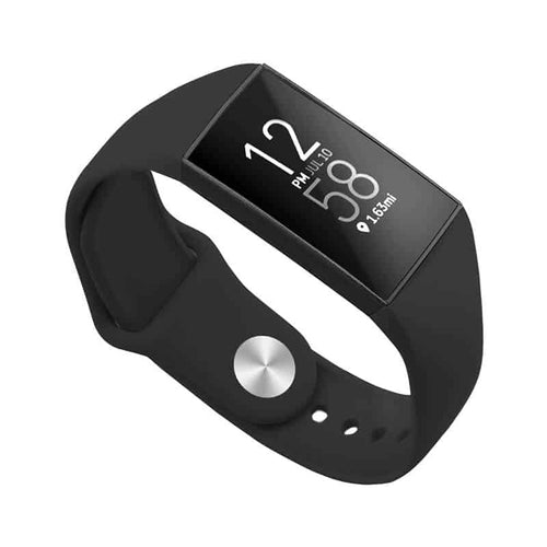 Edman Armband aus weichem Silikon für Fitbit Charge 3/4/3SE