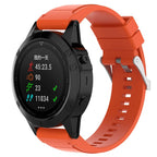 Curea Edman compatibila Garmin Fenix 6X / 6x pro solar / 5x / 5x Puls / Fenix 3 / 3 HR / 3 sapphire / D2 Bravo / Quaitx3 / Tactix Bravo / Descent Mk1, 26 mm, Orange