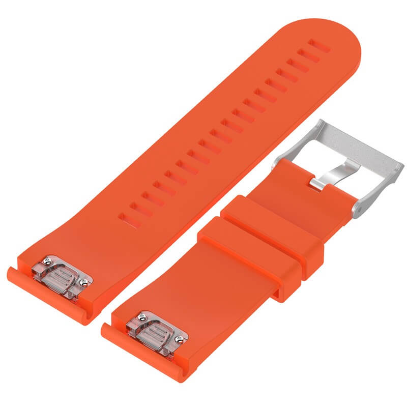 Curea Edman compatibila Garmin Fenix 6X / 6x pro solar / 5x / 5x Puls / Fenix 3 / 3 HR / 3 sapphire / D2 Bravo / Quaitx3 / Tactix Bravo / Descent Mk1, 26 mm, Orange