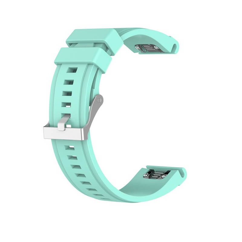 Curea Edman compatibila Garmin Fenix 6X / 6x pro solar / 5x / 5x Puls / Fenix 3 / 3 HR / 3 sapphire / D2 Bravo / Quaitx3 / Tactix Bravo / Descent Mk1, 26 mm, Turcoaz
