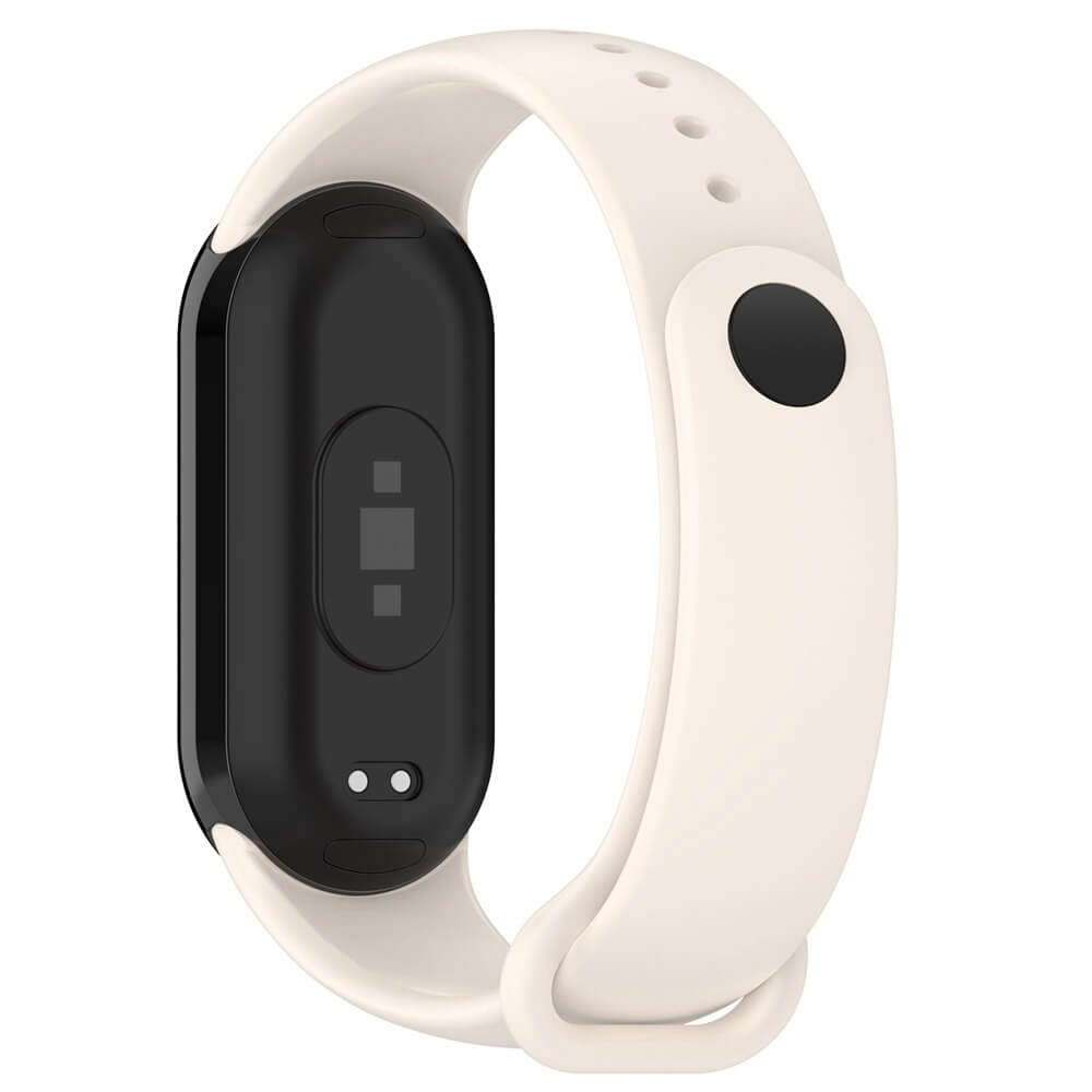 Curea Edman compatibila Xiaomi Smart Band 8/Smart Band 9/Smart Band 10, Lunar White