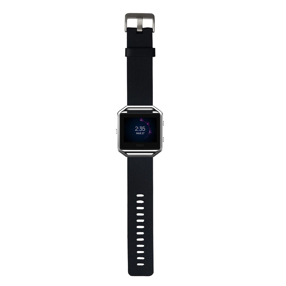 Bratara siliconica Edman pentru Fitbit Blaze, marimea L, Negru