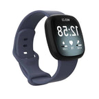 Curea Edman pentru Fitbit Versa 3/Versa 4/Sense, marimea S, Gri petrol