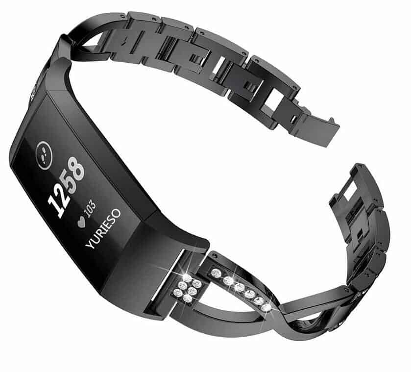 Curea bratara metalica Edman luxury pentru Fitbit Charge 3