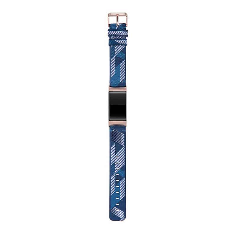 Curea de schimb Edman pentru Fitbit Charge 3 / 4 / 3 SE, material textil, Albastru