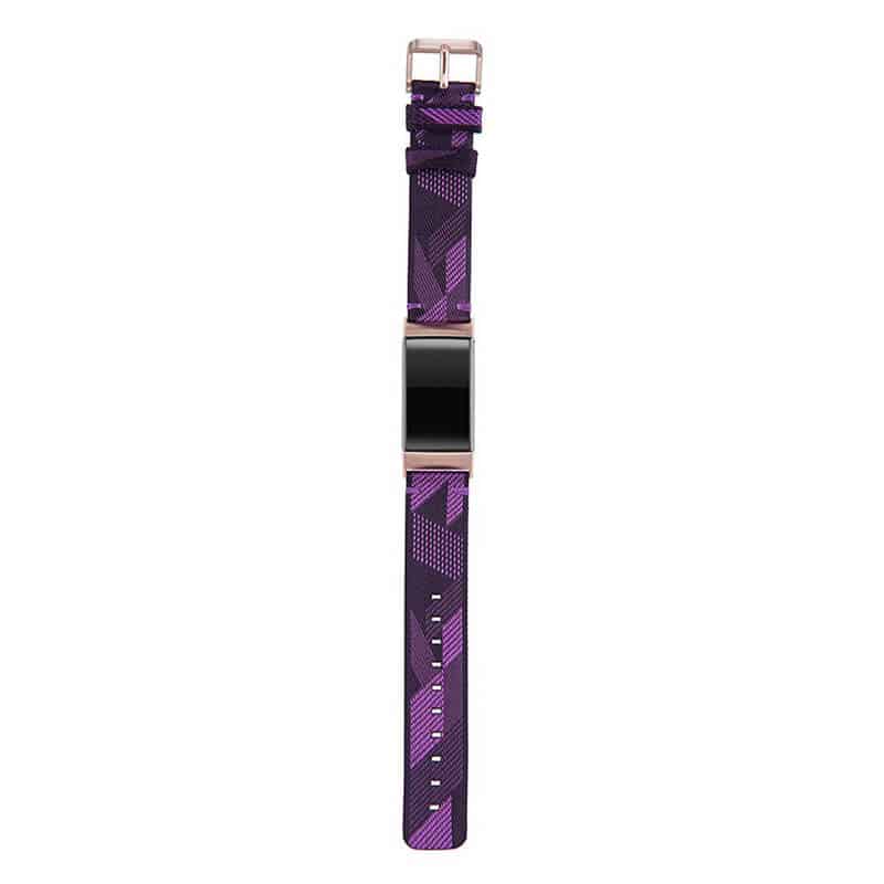 Curea de schimb Edman pentru Fitbit Charge 3 / 4 / 3 SE, material textil, Mov