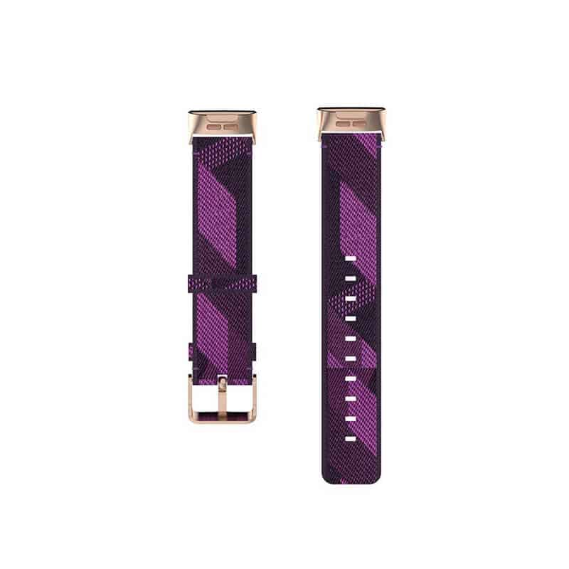Curea de schimb Edman pentru Fitbit Charge 3 / 4 / 3 SE, material textil, Mov