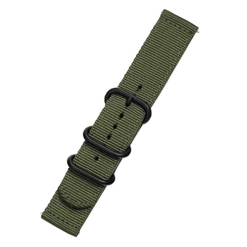 Curea de schimb Edman universala, 20mm, material textil, Verde