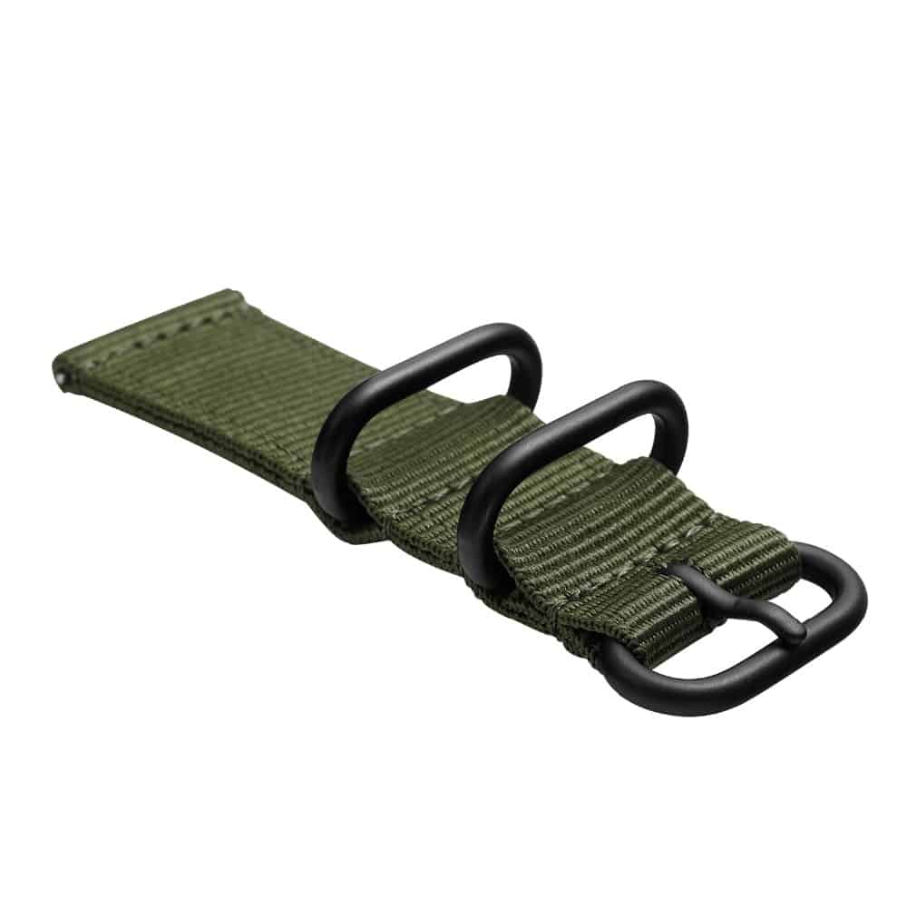Curea de schimb Edman universala, 20mm, material textil, Verde