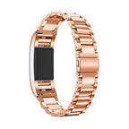 Curea metalica Edman 3Z pentru Fitbit Charge 2, Rose Gold