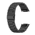 Curea metalica Edman 3Z pentru Fitbit Charge 5/6, Negru