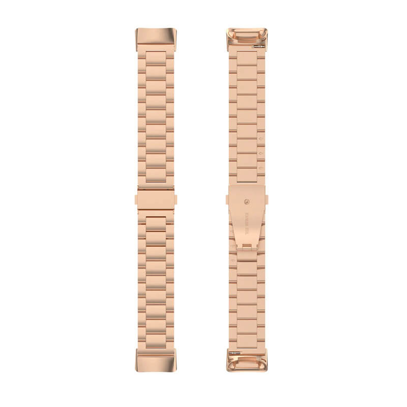 Curea metalica Edman 3Z pentru Fitbit Charge 5/6, Rose Gold