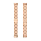 Curea metalica Edman 3Z pentru Fitbit Charge 5/6, Rose Gold