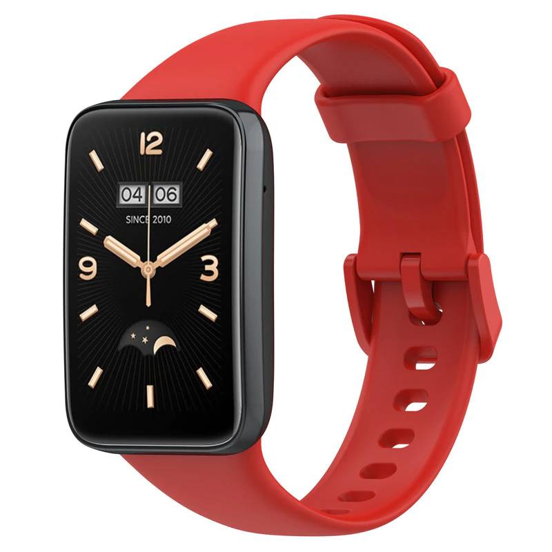 Curea siliconica Edman pentru Xiaomi Mi Band 7 Pro, Rosu