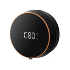 Dispenser Edman pentru sapun cu senzor, compatibil cu sapun spuma sau lichid, 3 niveluri de dozaj, display digital inteligent, baterie reincarcabila de 1200 mAh, 3 moduri de dozaj, IPX5, rezistenta la apa, 280ml, Negru
