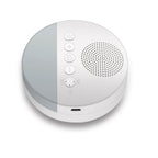 Dispozitiv sunete albe Edman A1, 20 sunete HD pentru bebelusi si adulti, reincarcabil, timp personalizat, lumina de veghe, White Noise, Alb